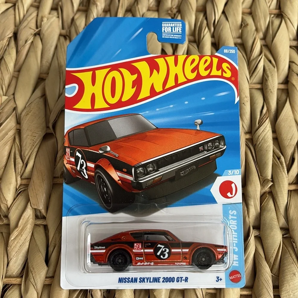 Nissan Skyline 2000 GT-R Orange Sports Car Hot Wheels J Imports JDM Hotwheels